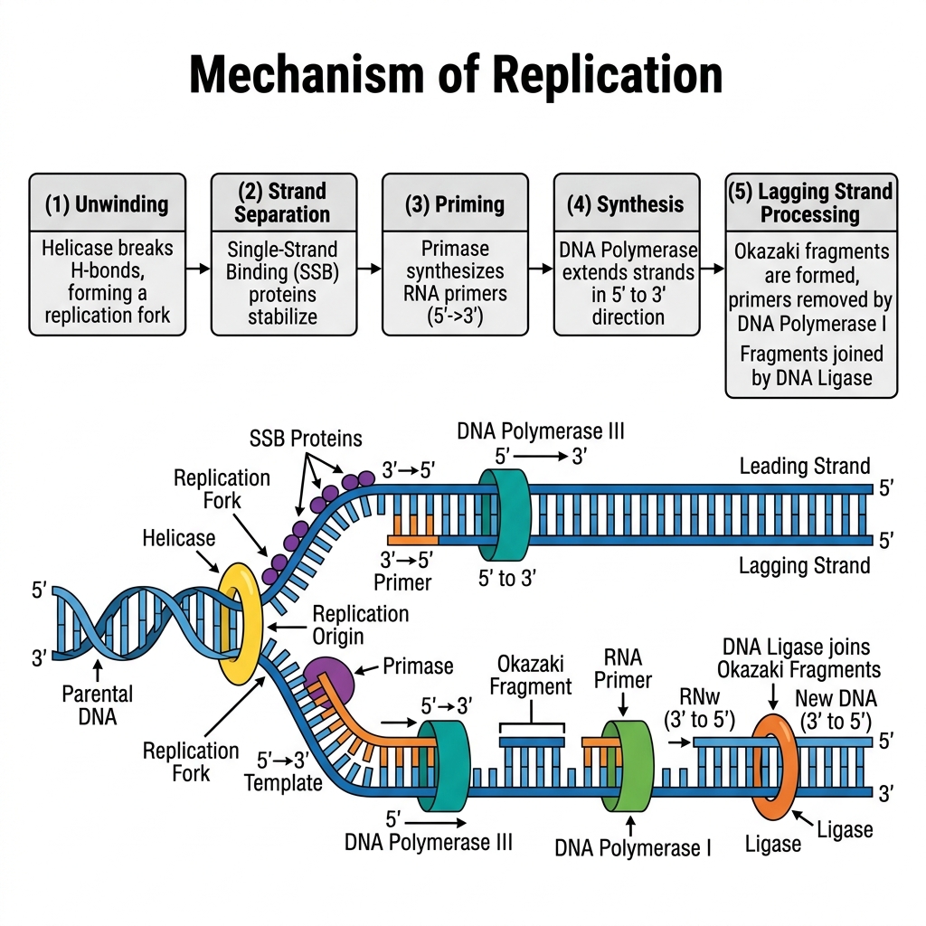 DNA Replication Mechanism
