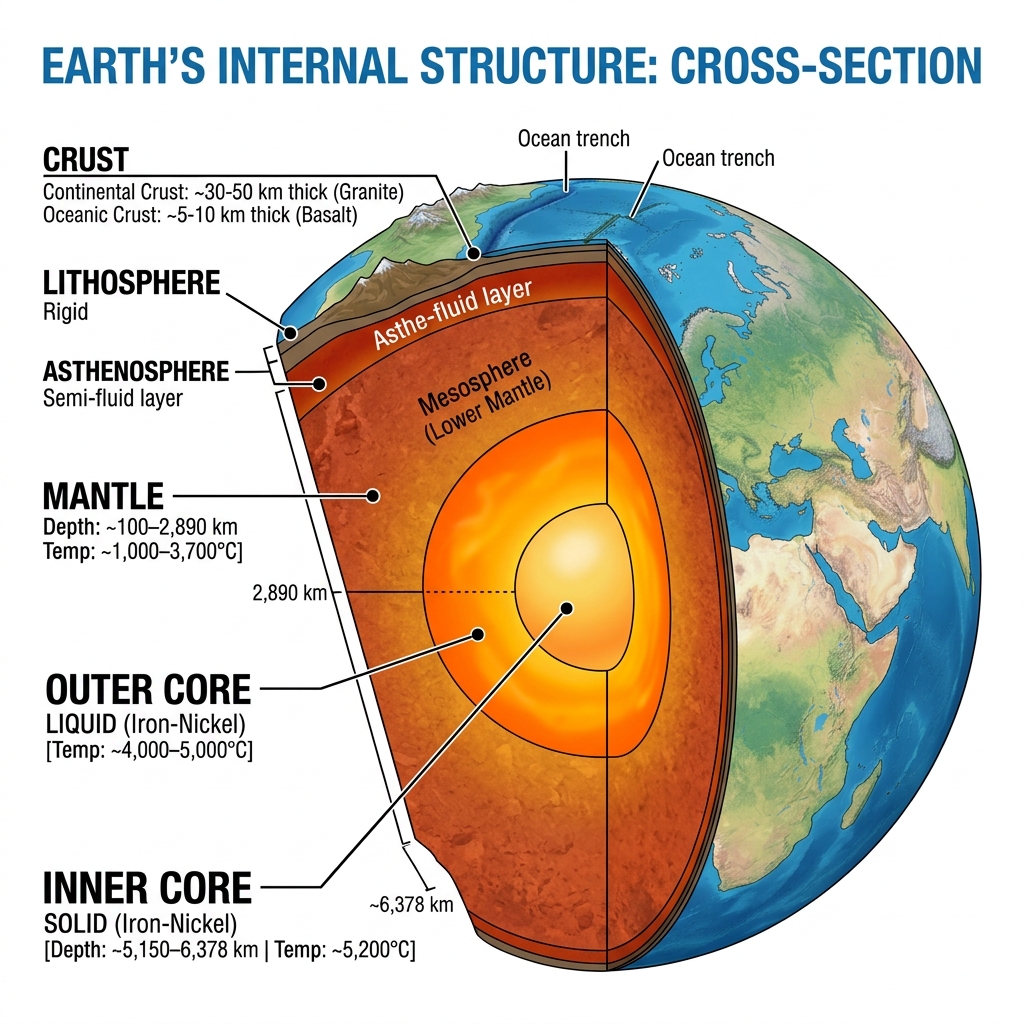 Internal structure of the Earth